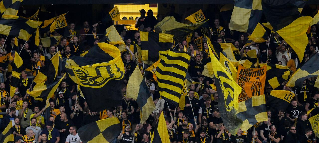 Fans von Young Boys Bern im Spiel gegen Ferencvaros Budapest - riefen sie "Scheiß UEFA"? | imago Fans von Young Boys Bern im Spiel gegen Ferencvaros Budapest - riefen sie "Scheiß UEFA"?