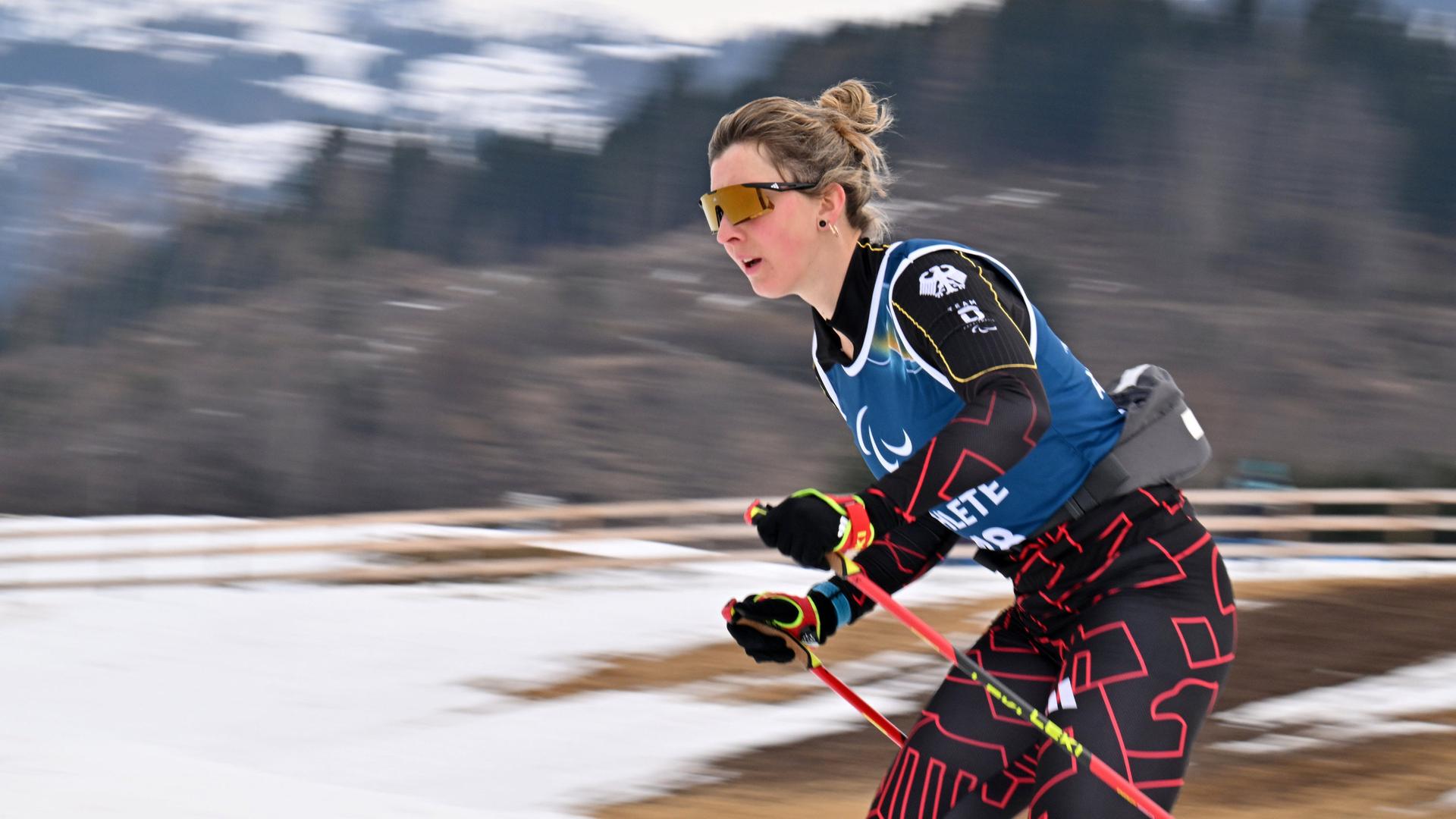 Die deutsche Para-LanglÃ¤uferin Kathrin Marchand bei den Paralympics | dpa