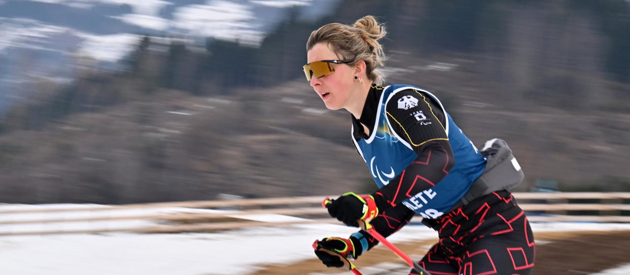 Die deutsche Para-Langläuferin Kathrin Marchand bei den Paralympics