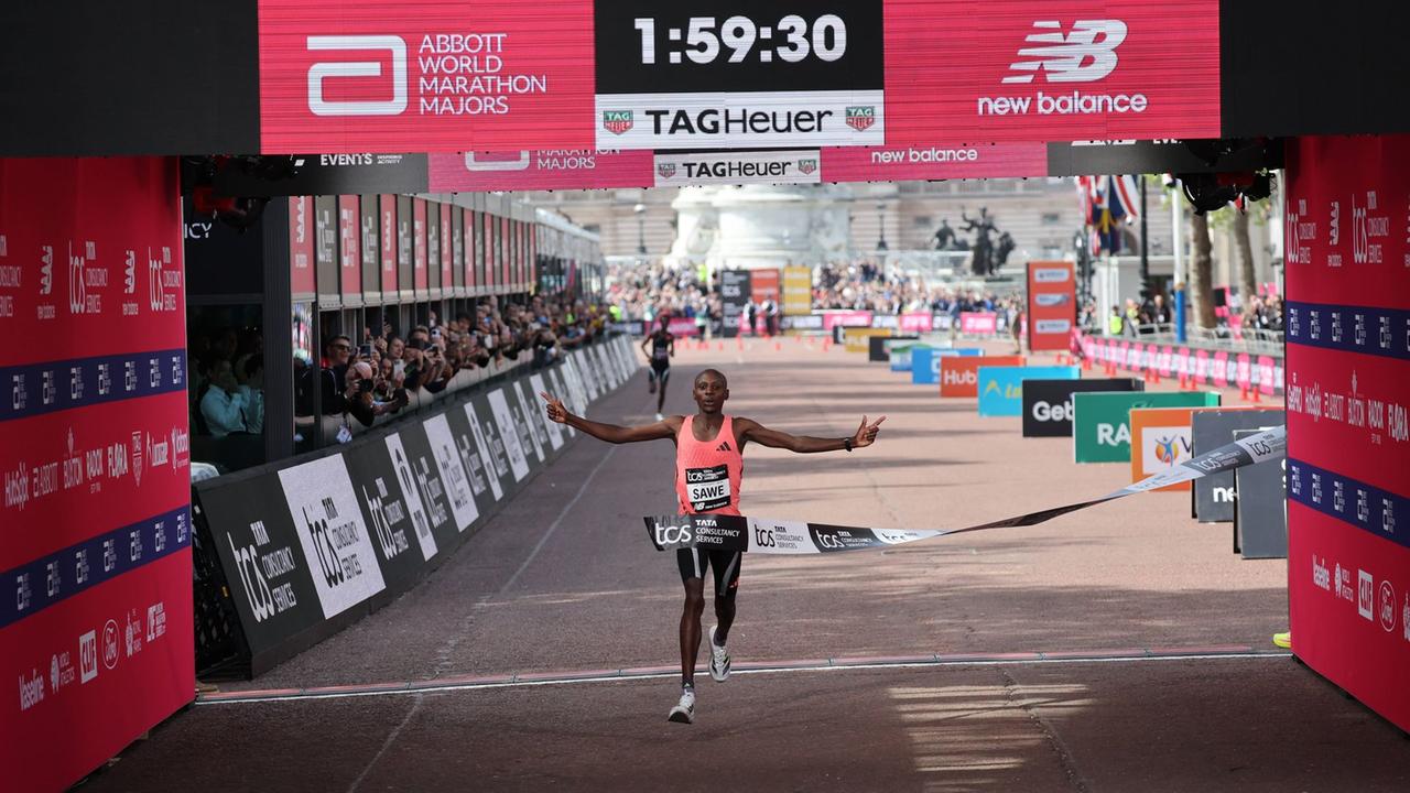 Sawe knackt 2-Stunden-Marke: Marathon-Sensation in London! - sport news from Sportschau