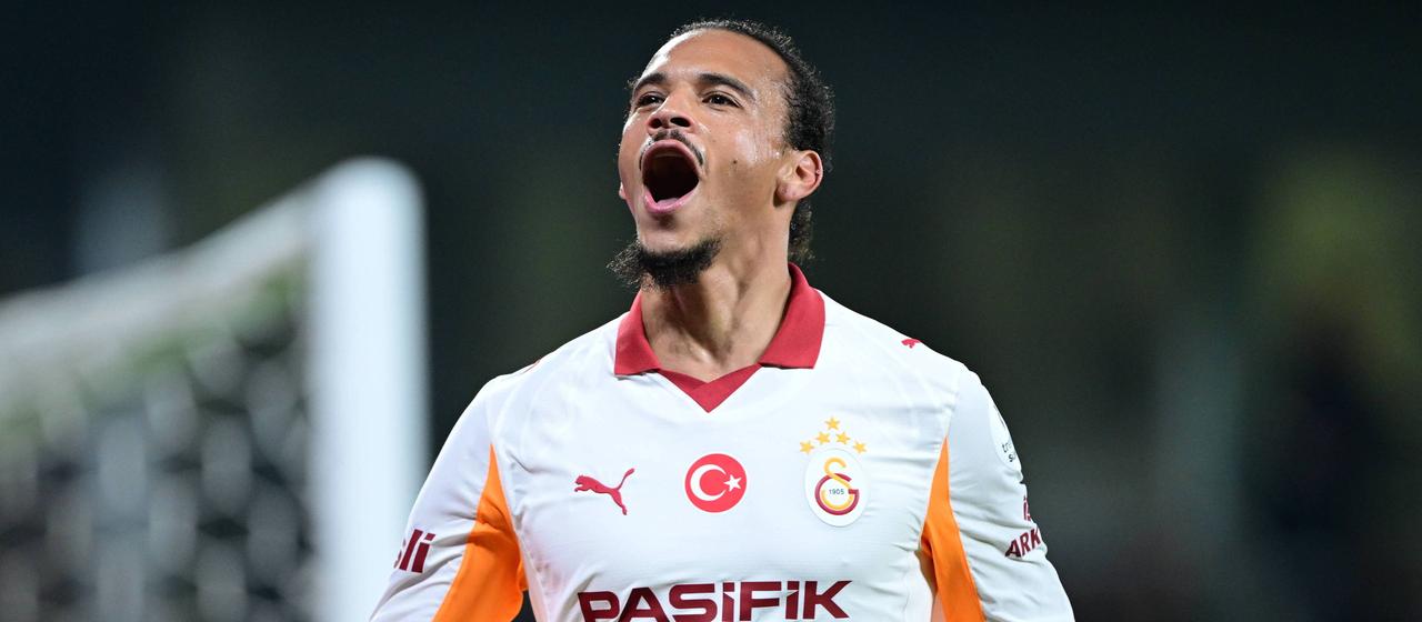Leroy Sane jubelt über seinen Doppelpack gegen Basaksehir