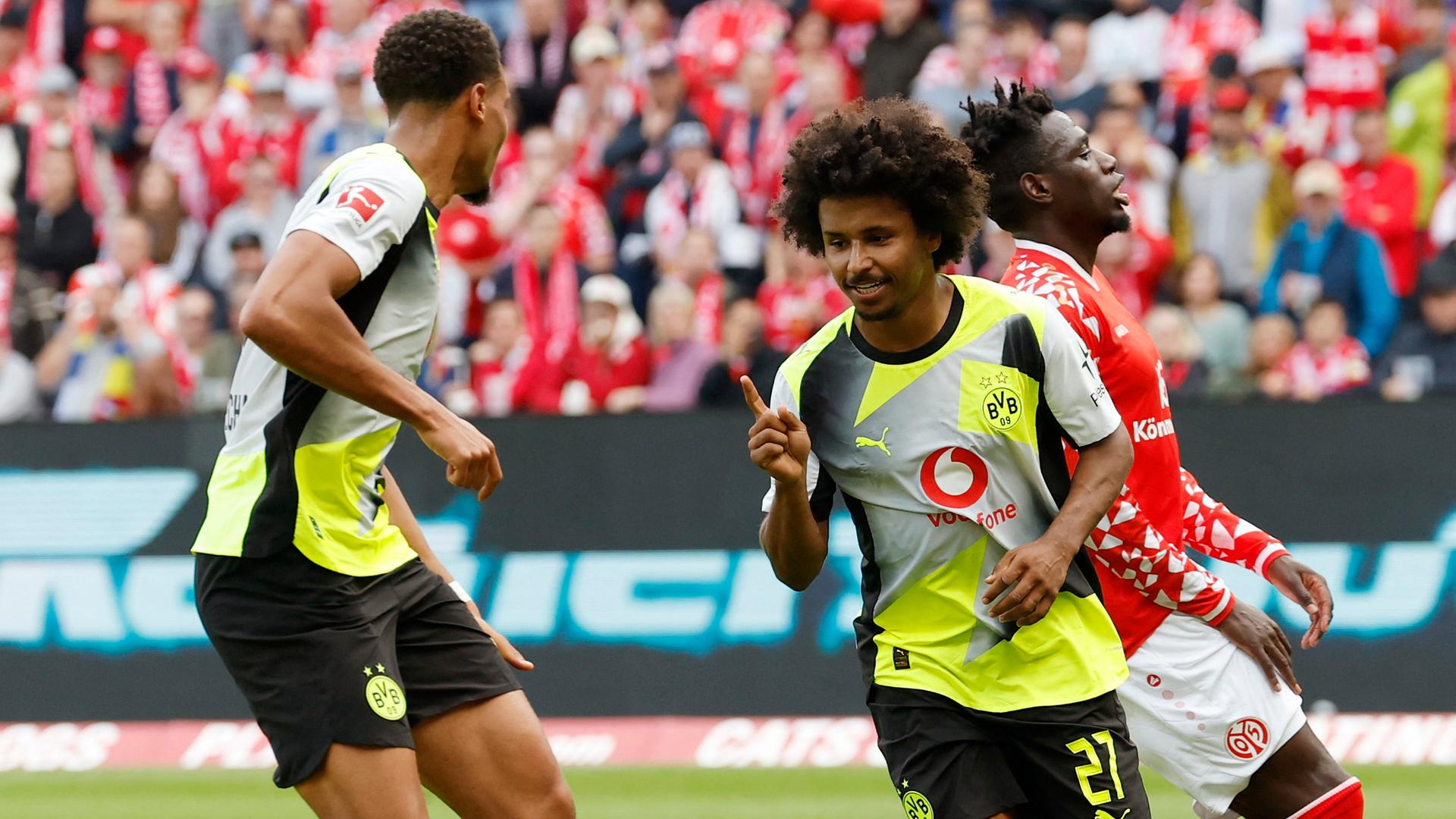 Karim Adeyemi bejubelt Dortmunds 2:0 | Reuters/Heiko Becker