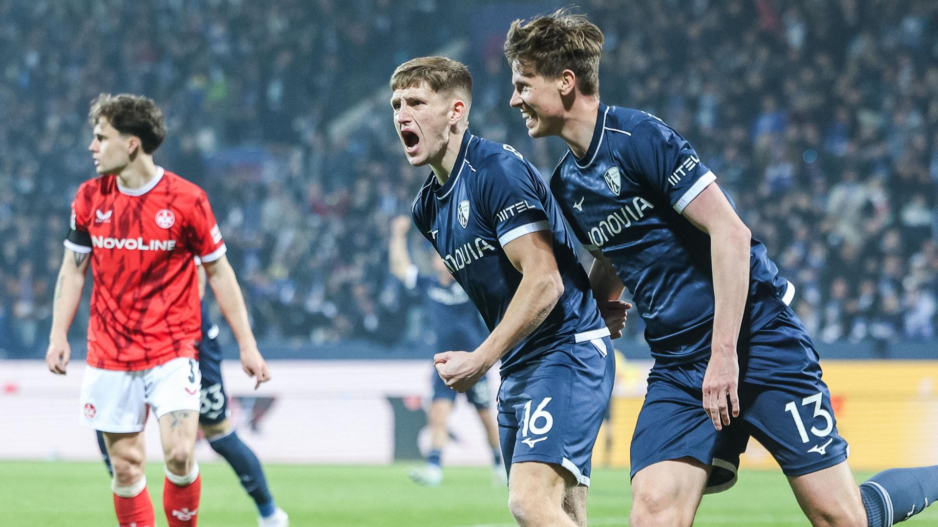 Bochums Callum marshall feiert seinen Treffer gegen kaiserslautern  | ddp/Revierfoto