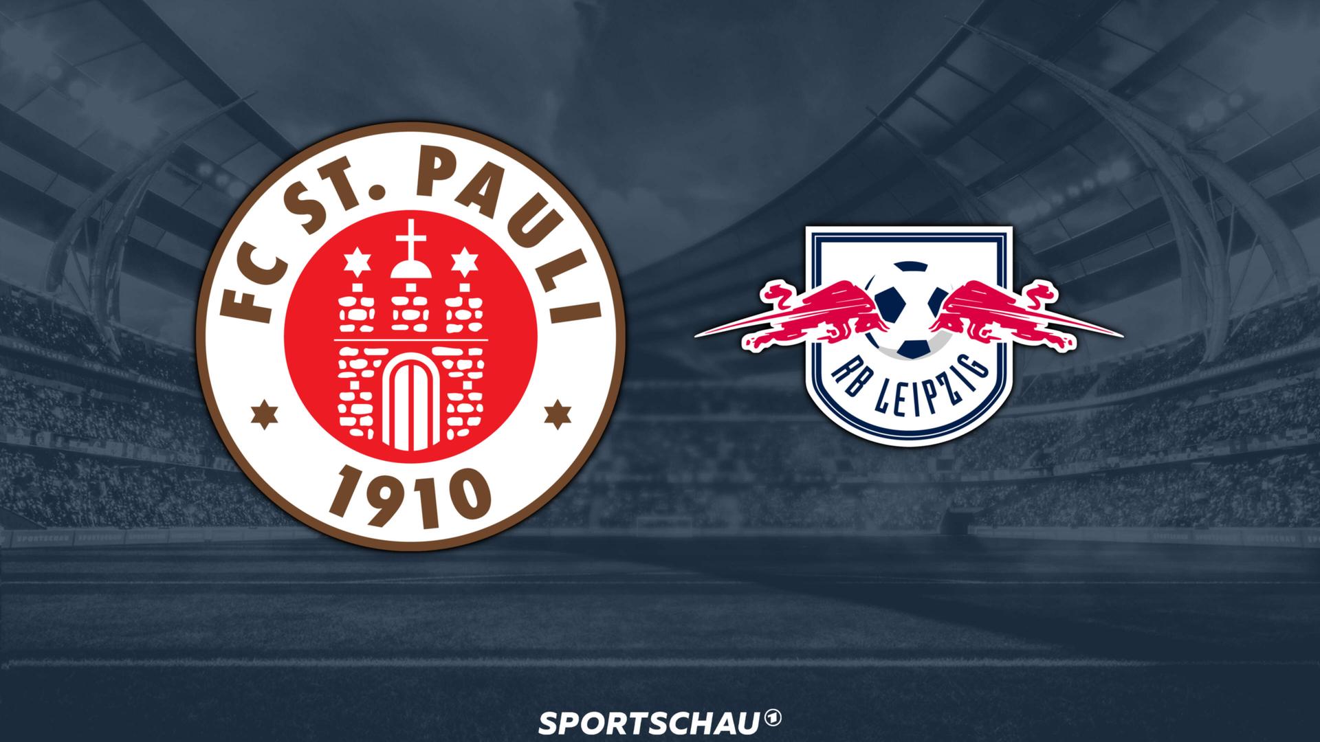 Logo FC St. Pauli gegen RB Leipzig | ARD