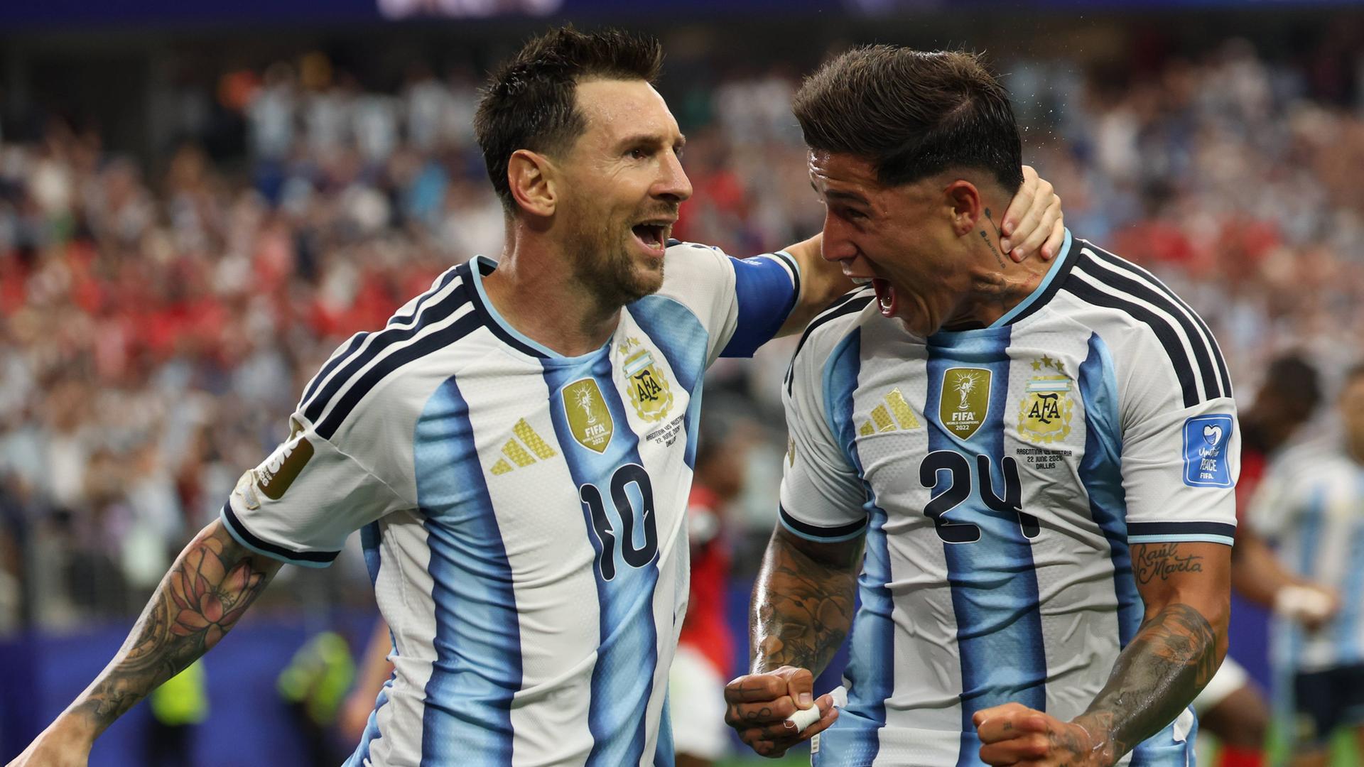 Lionel Messi jubelt über seinen historischen Rekordtreffer gegen Österreich bei der WM 2026