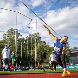 Johannes Vetter beim Meeting in Leverkusen