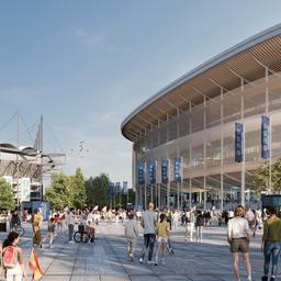 Visualisierung des geplanten Leichtathletik-Olympiastadions in Hamburg