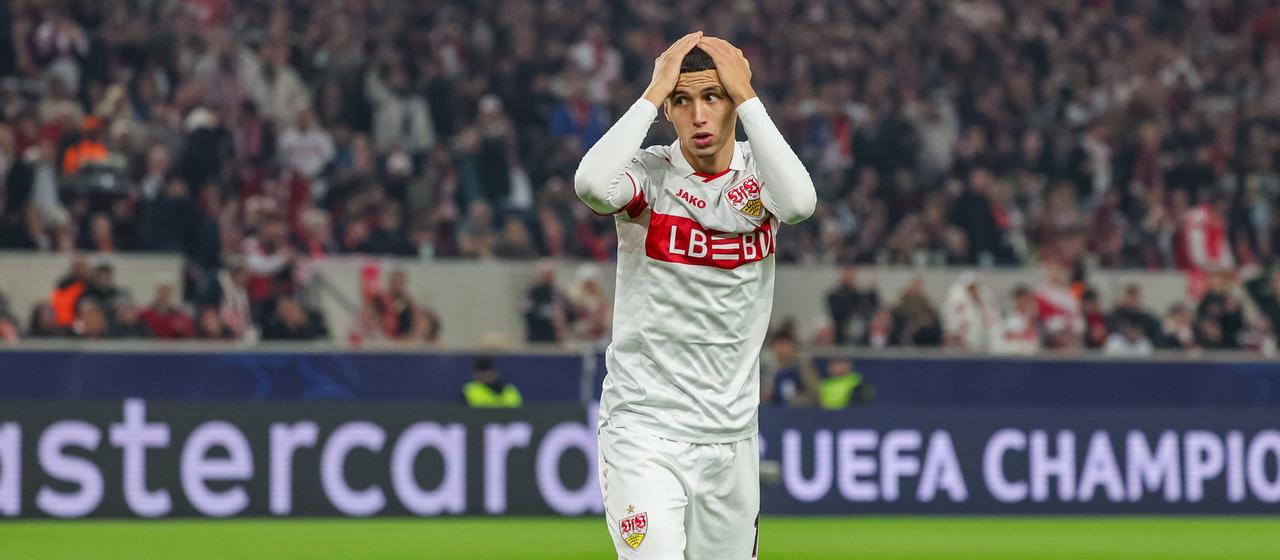 Bilal El Khannouss im Spiel gegen Atlético Madrid