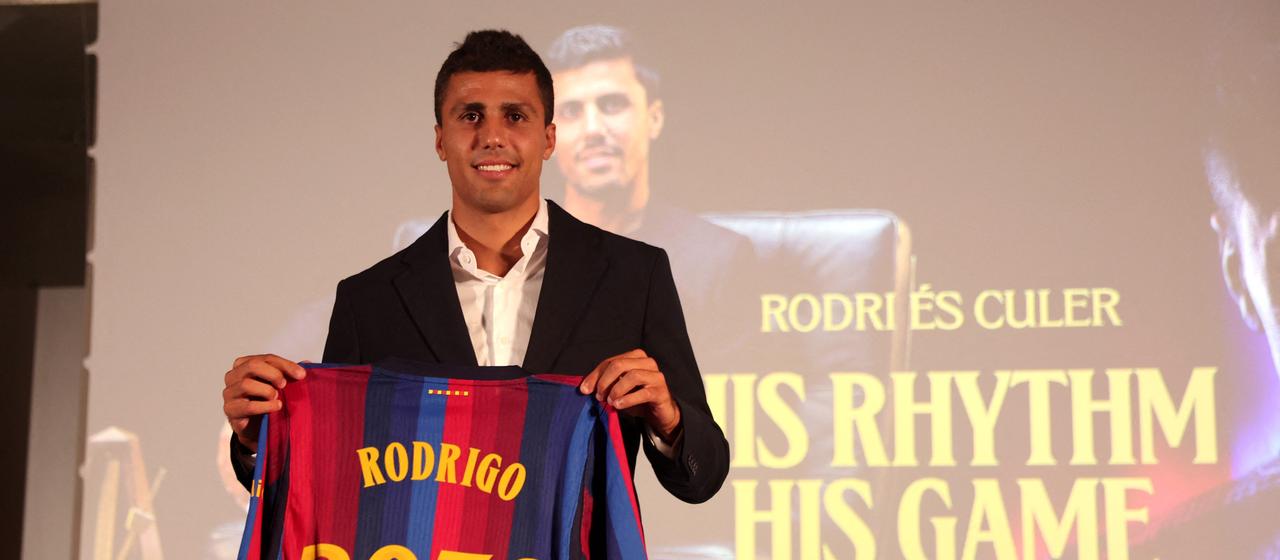 Rodri wird beim FC Barcelona vorgestellt
