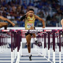 Manuel Mordi im Halbfinale über 110m Hürden 