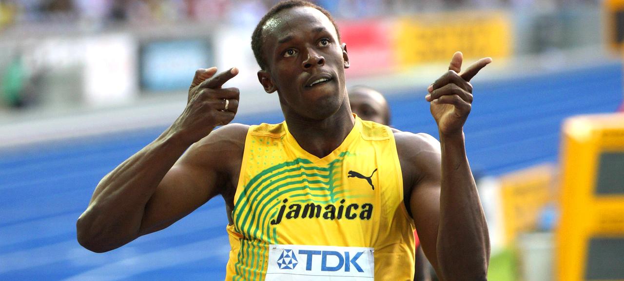 Sprinter Usain Bolt bei der WM 2009 in Berlin | imago sportfotodienst Sprinter Usain Bolt bei der WM 2009 in Berlin