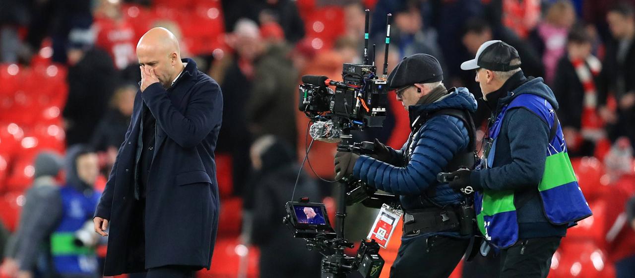 Im Blckpunkt der Kameras: Liverpools Trainer Arne Slot