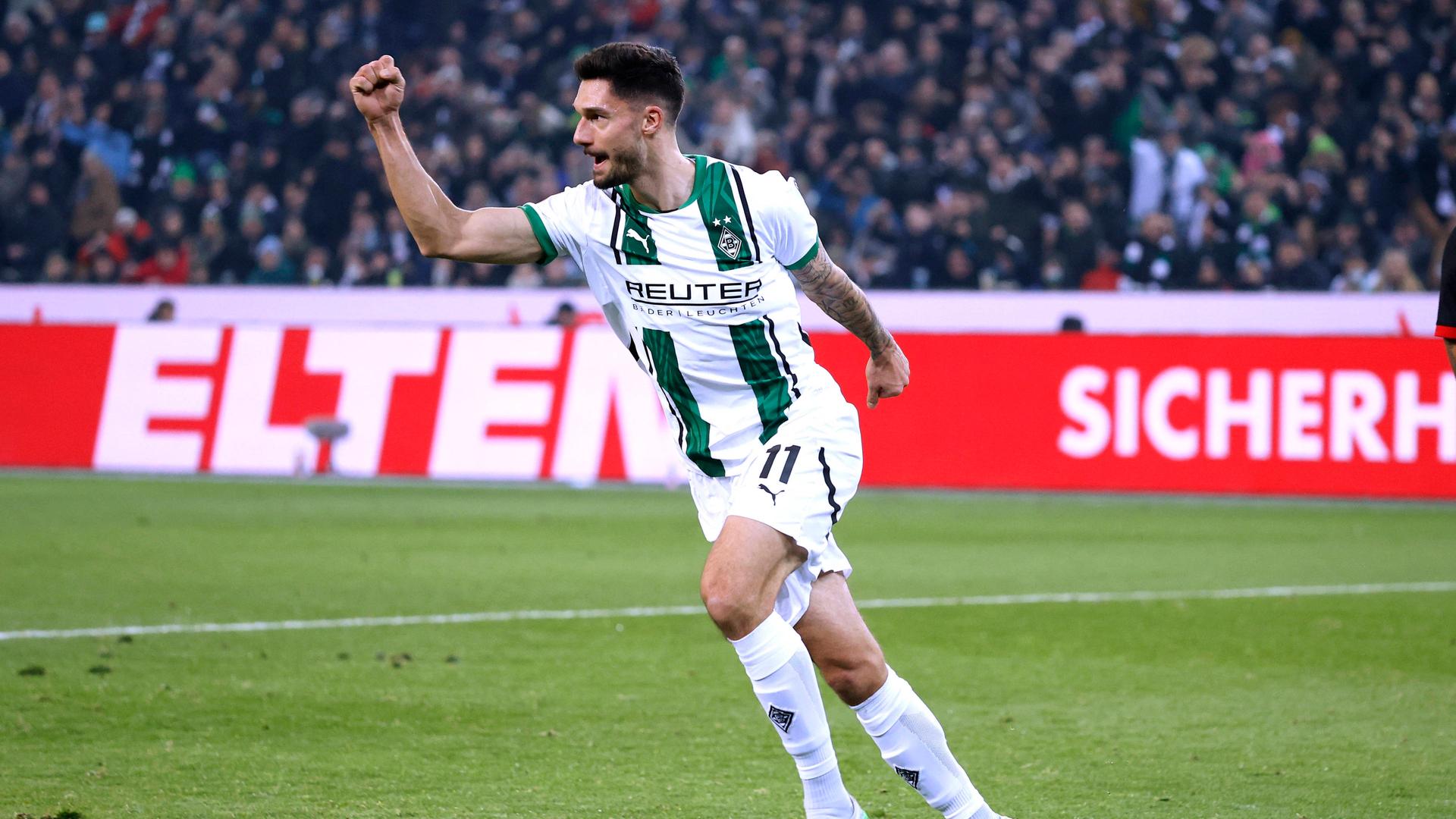 Tim Kleindienst jubelt nach einem Treffer für Borussia Mönchengladbach | IMAGO/Laci Perenyi