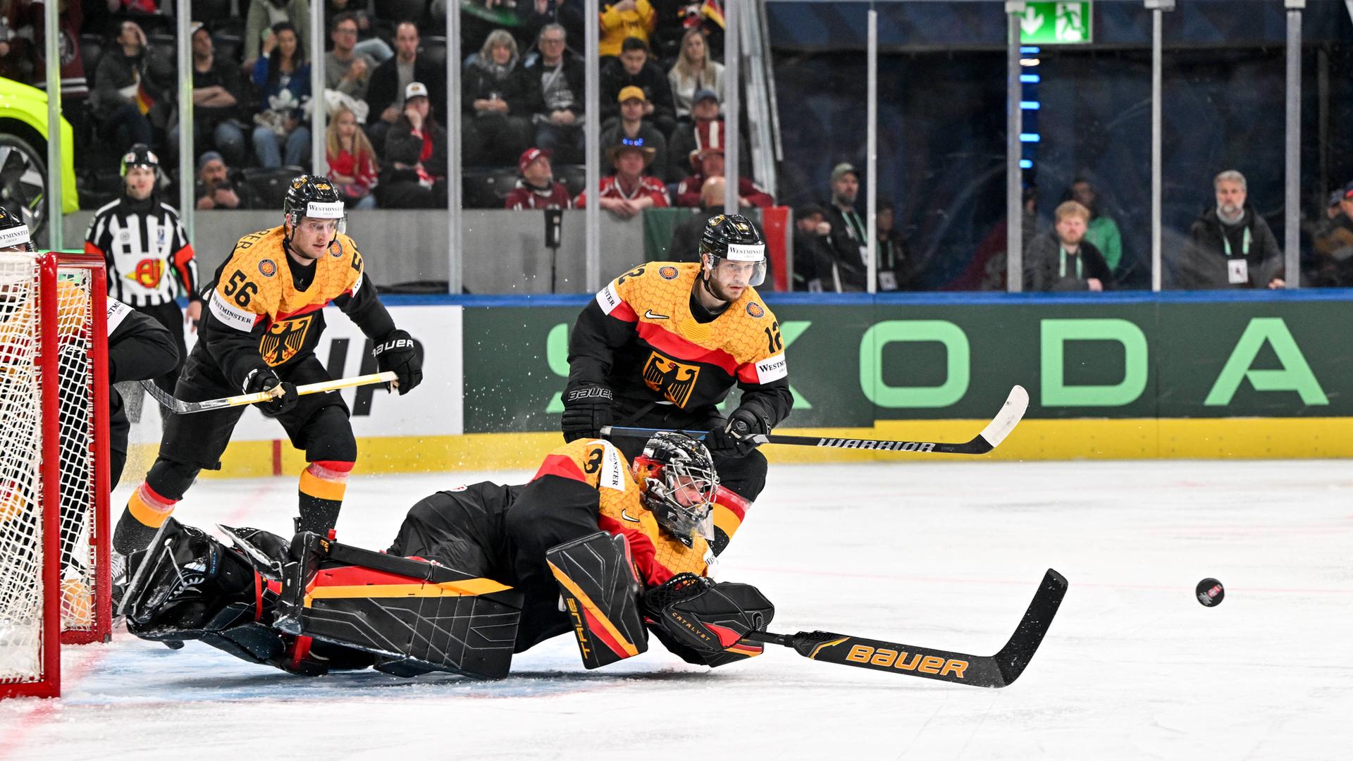 Das DEB-Team verliert gegen Lettland | IMAGO/justpictures.ch