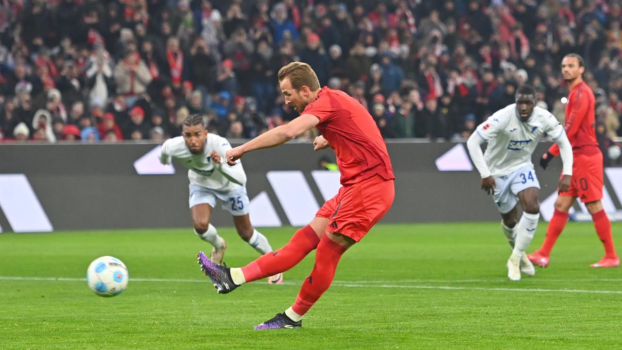 Harry Kane trifft zum 3:0 gegen Hoffenheim. | Frank Hoermann/SVEN SIMON