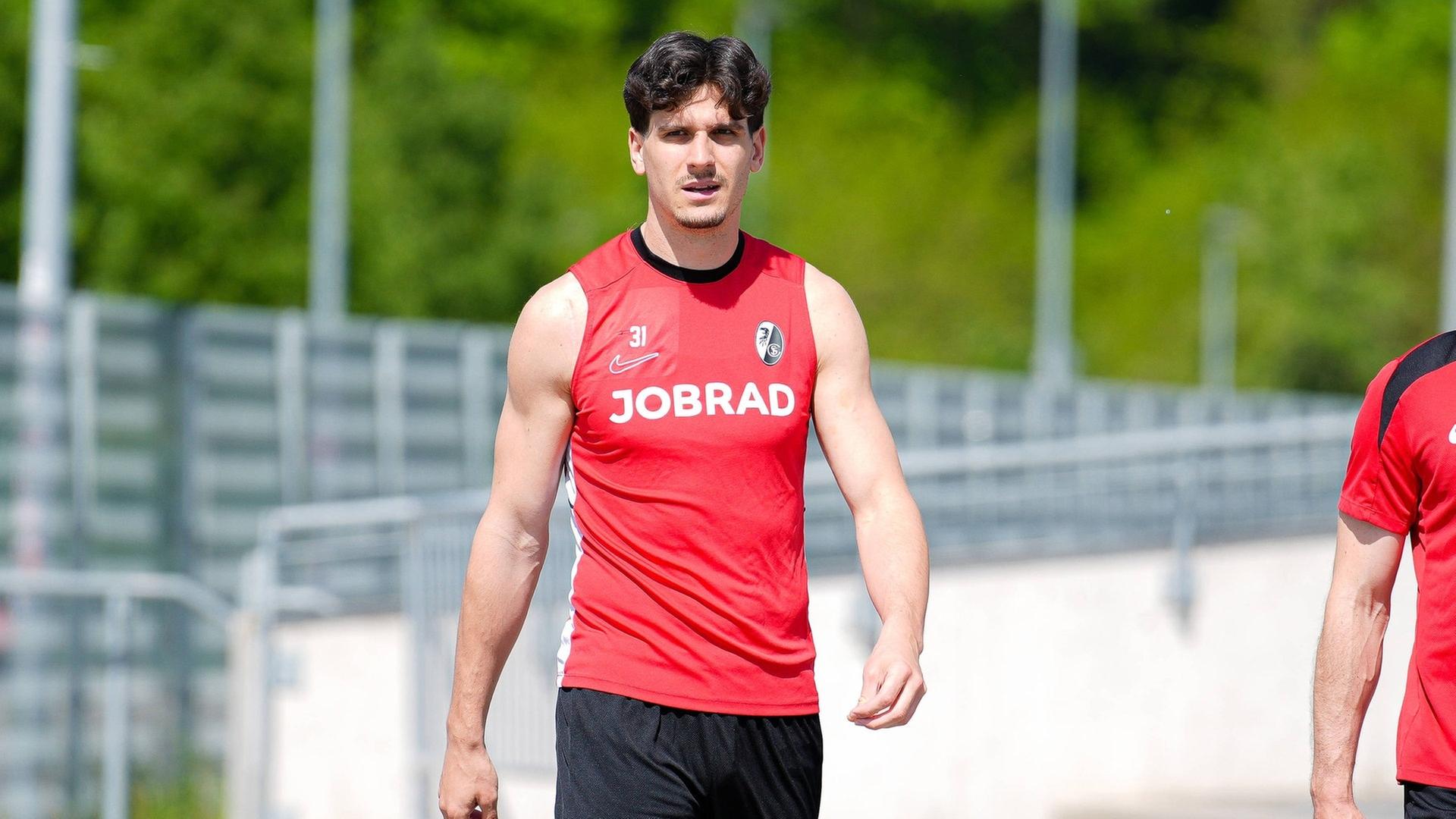 Stürmer Igor Matanovic im Training des SC Freiburg (Archivbild) | IMAGO, Steinsiek.ch