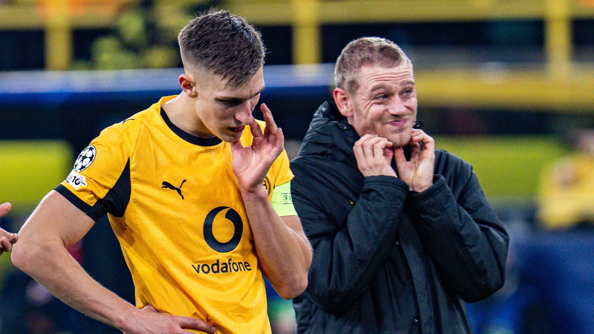 Nico Schlotterbeck (l.) und Julian Ryerson im Dezember 2025 | IMAGO/Kirchner-Media