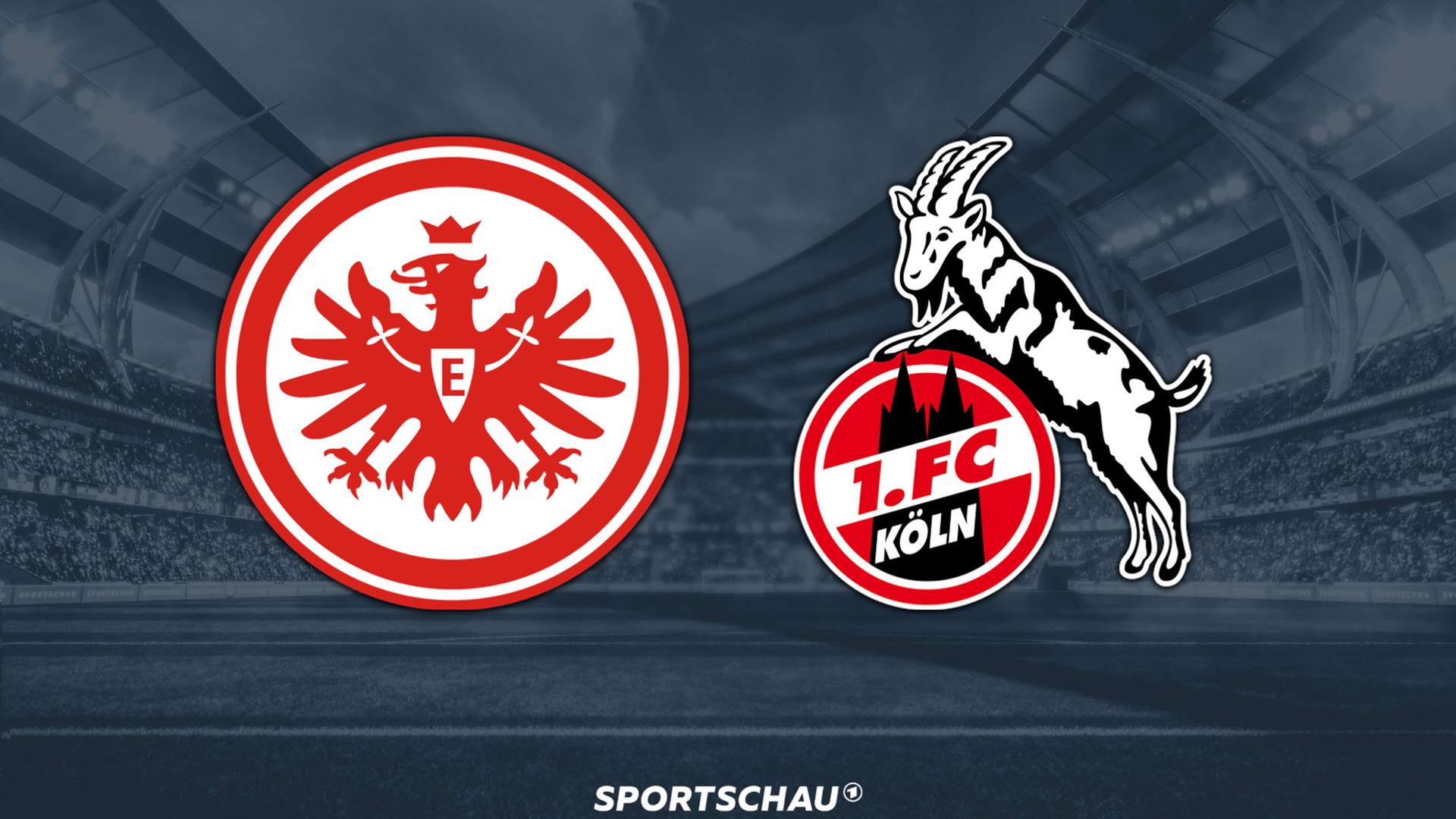 Logo Eintracht Frankfurt gegen 1. FC Köln | ARD