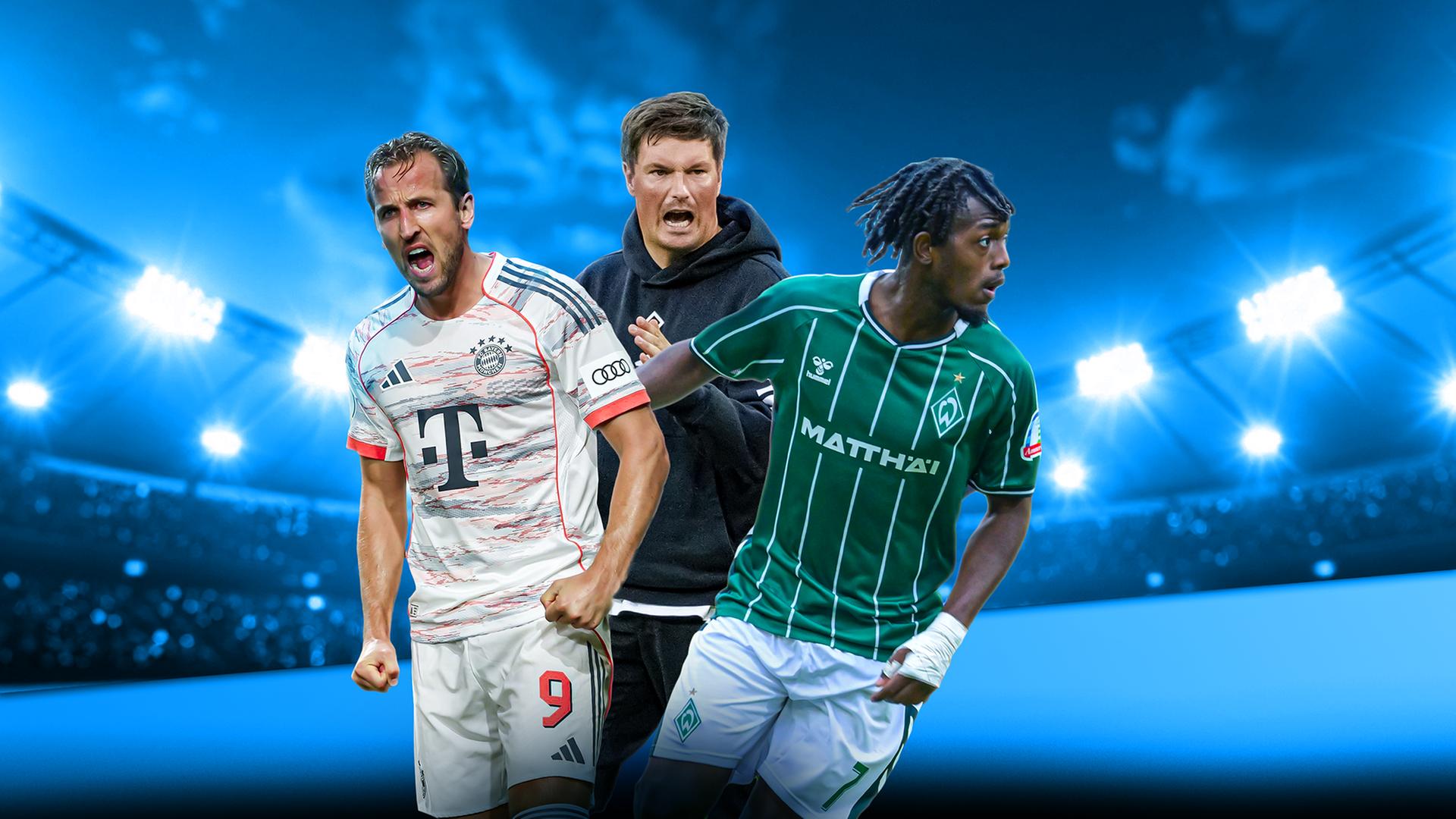 Grafik: Die Sportschau am Samstag | IMAGO/Frank Heinen | IMAGO/Oryk HAIST | IMAGO/kolbert-press