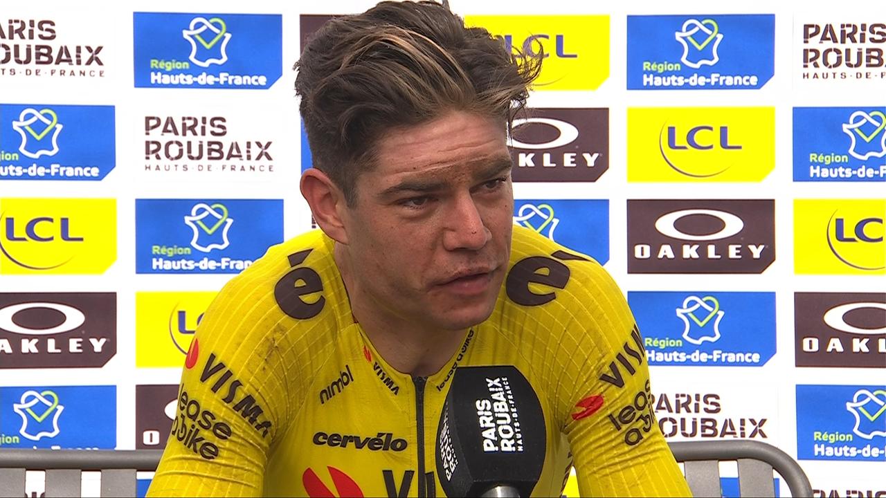Paris-Roubaix - das Siegerinterview mit Wout van Aert