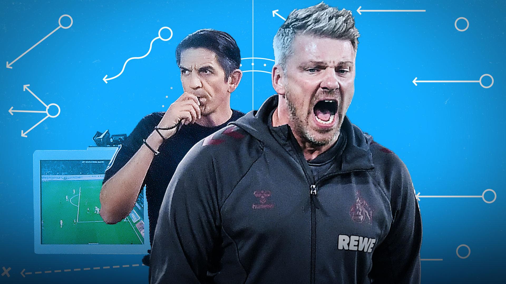 Bundesliga Update: Köln-Trainer Lukas Kwasniok (r.) und Schiedsrichter Deniz Aytekin | picture alliance/dpa/Revierfoto/Foto Huebner