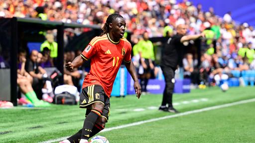 Belgischer Nationalspieler Jeremy Doku in Aktion