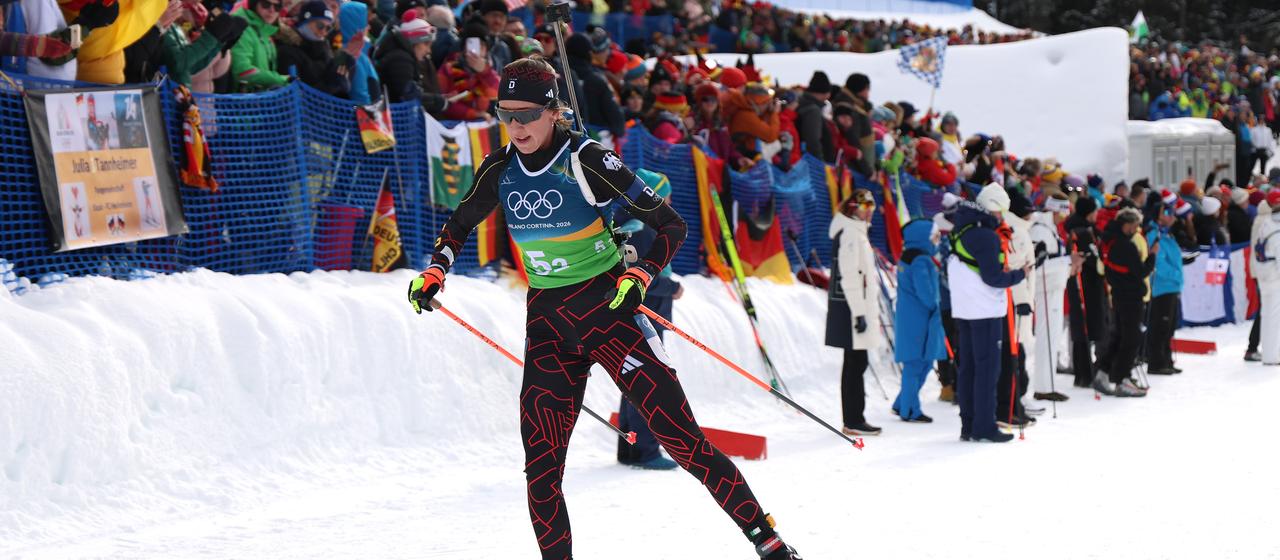 Biathletin Franziska Preuß bei der Staffel