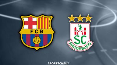 Die Grafik für die Partie FC Barcelona gegen SC Magdeburg