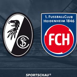 Logo SC Freiburg gegen 1. FC Heidenheim 1846