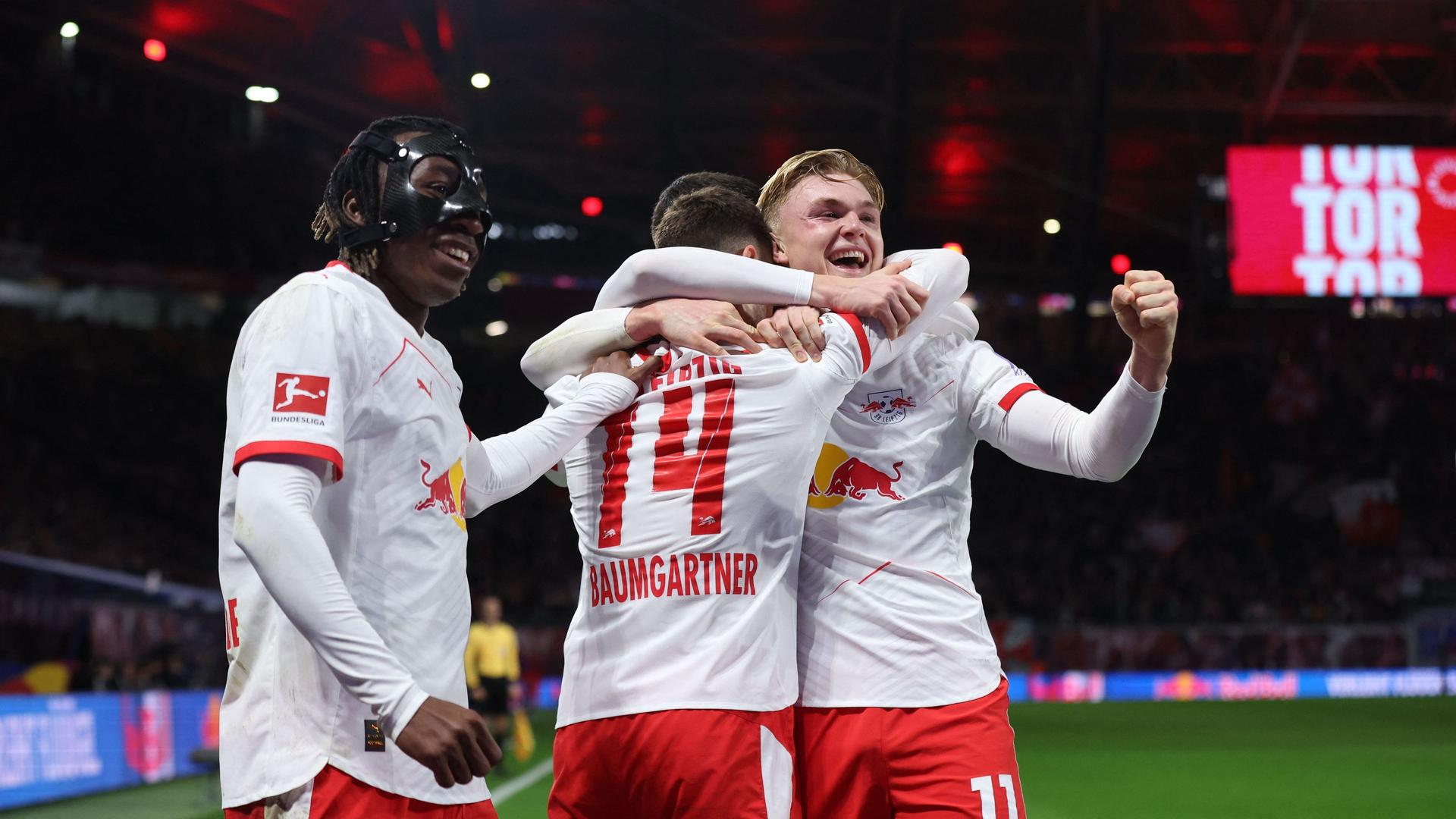 Jubel bei den Leipzigern | AFP/Ronny Hartmann