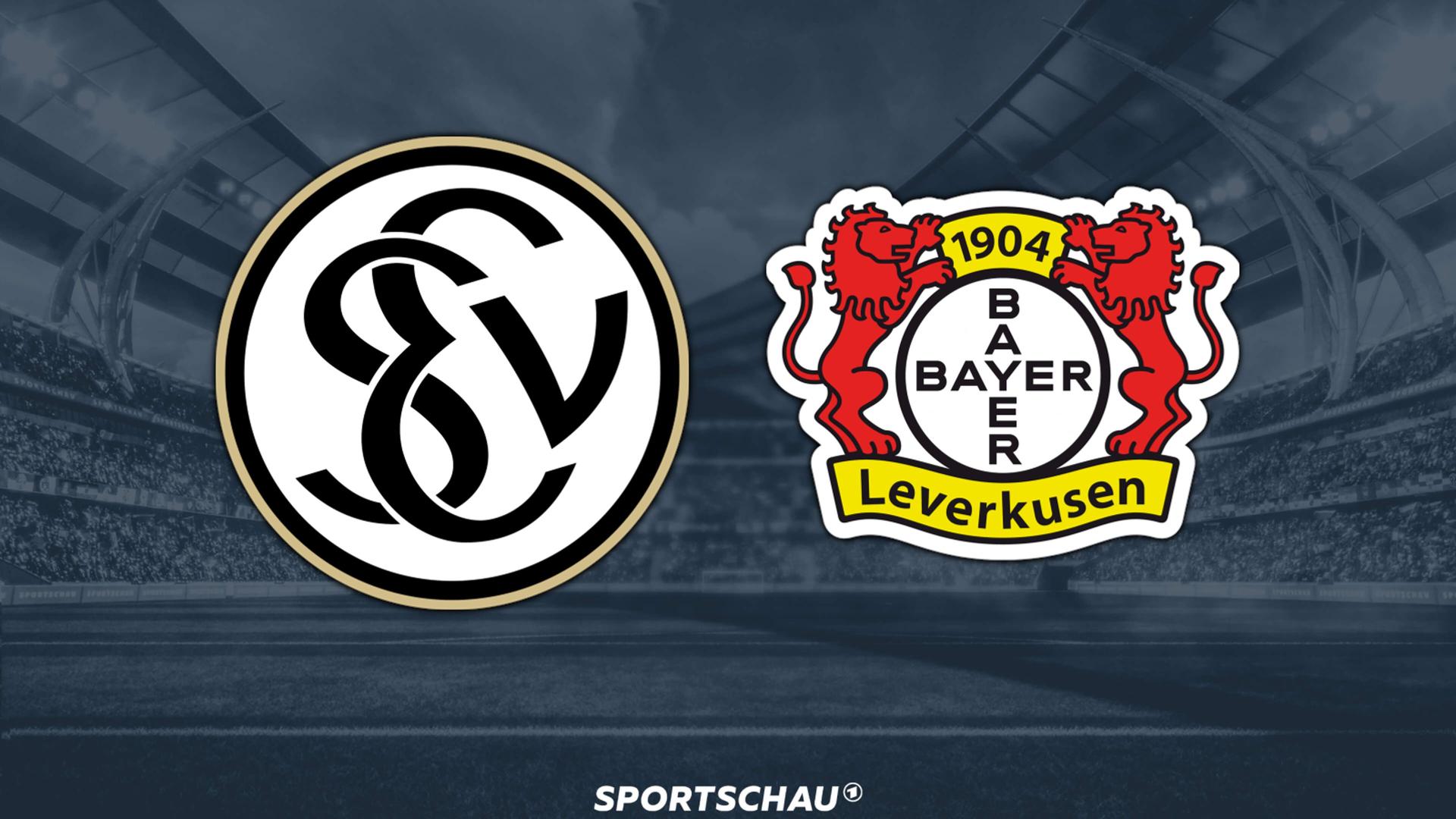 Logo SV 07 Elversberg gegen Bayer Leverkusen | ARD