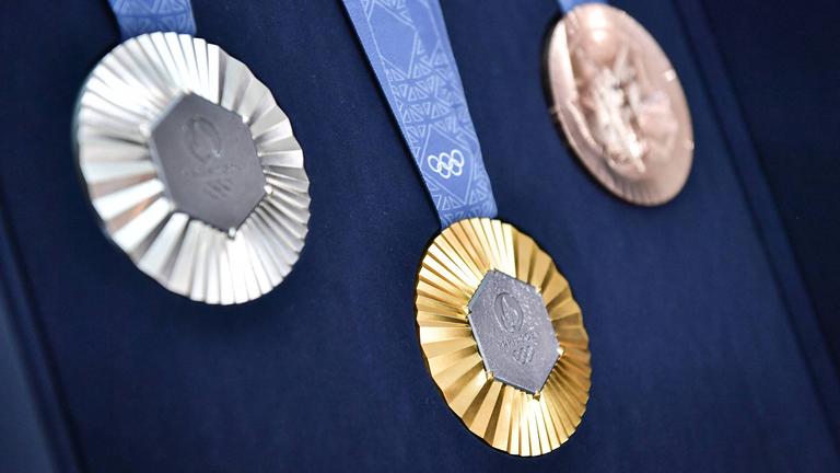 Die Medaillen für die Olympischen Spiele in Paris | IMAGO/ABACAPRESS Die Medaillen für die Olympischen Spiele in Paris