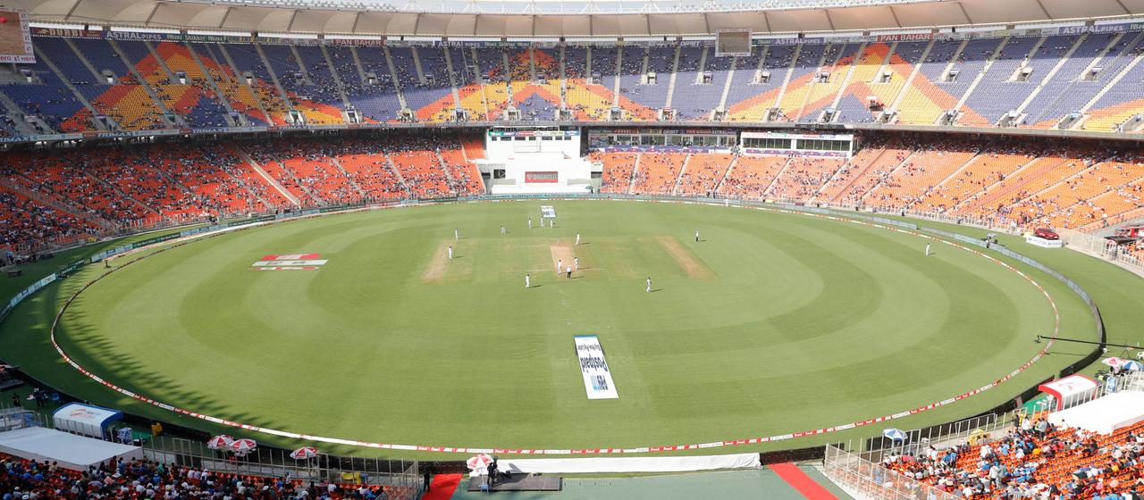 Das Narendra Modi Stadium in Ahmedabad