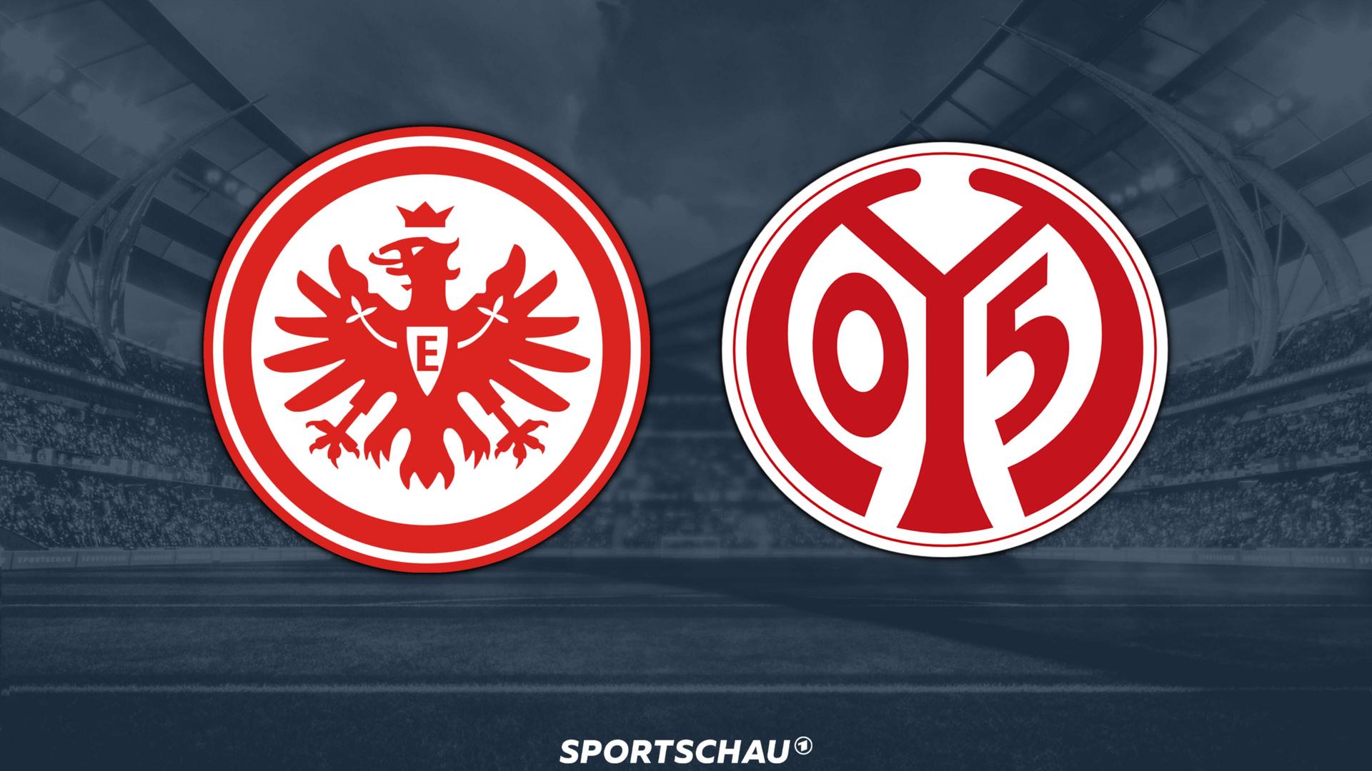 Logo Eintracht Frankfurt gegen 1. FSV Mainz 05 | ARD