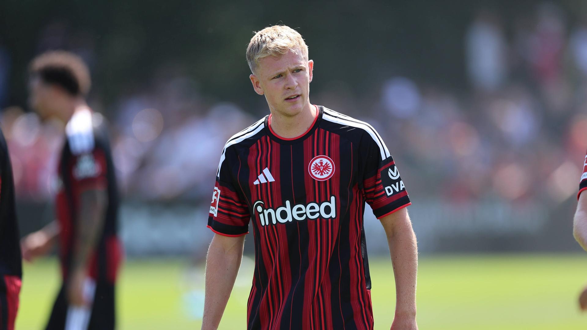 Jonathan Burkardt traf im ersten Test gleich doppelt.  | imago / HMB-Media