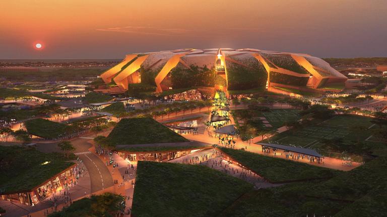 Das King Salman International Stadium in Riad soll Platz für 92.7660 Menschen haben. | Medienfotos "Saudi 2034 bid" Das King Salman International Stadium in Riad soll Platz für 92.7660 Menschen haben.