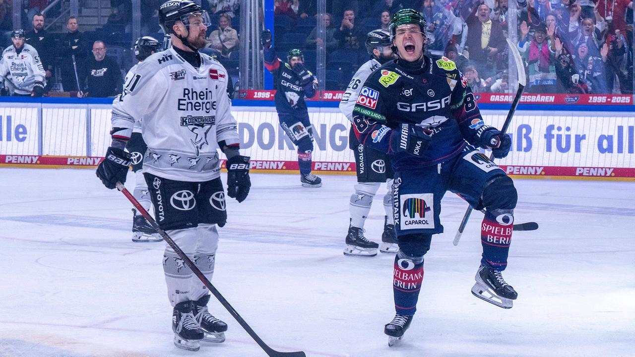 Furiose Eisbären schlagen Köln im ersten Halbfinale