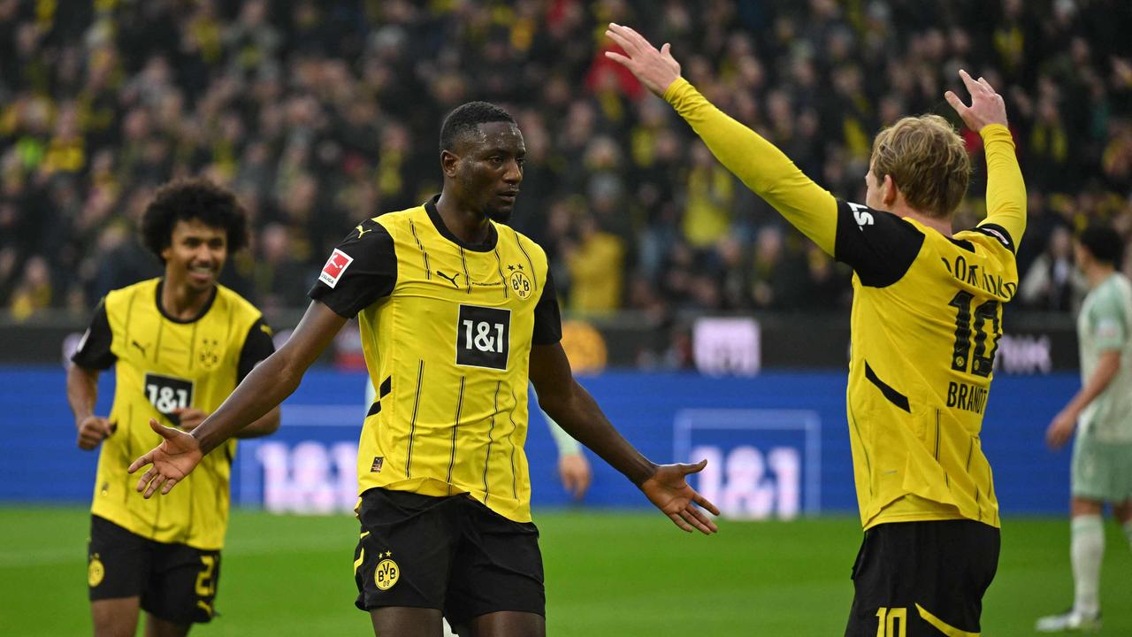 Serhou Guirassy zum 1:0. | AFP/Ina Fassbender