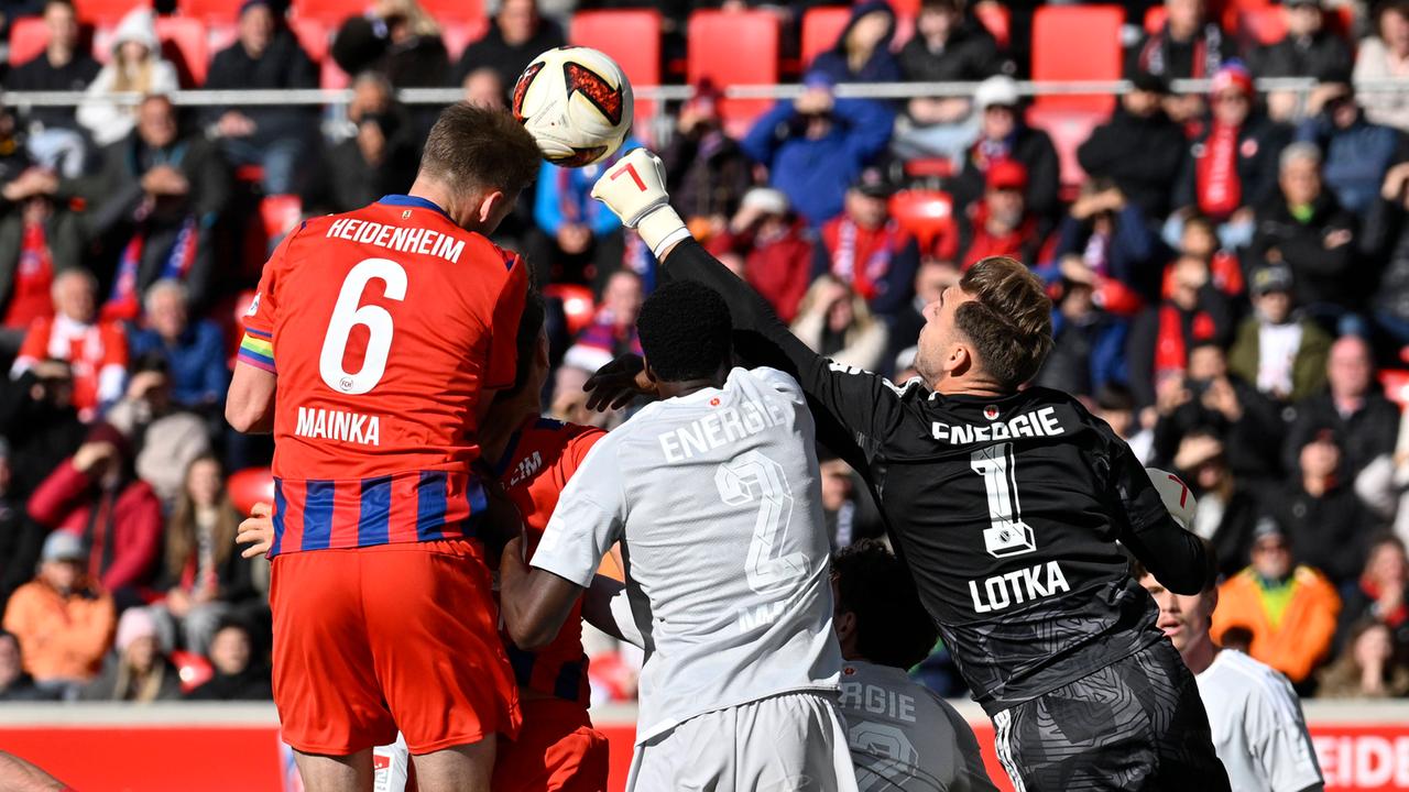2. Liga: Heidenheim spielt gegen Energie Cottbus nur remis