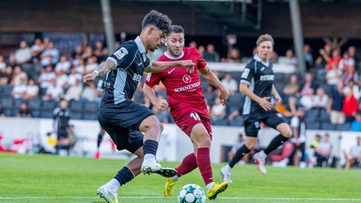 3. Liga: Spielszene aus dem Duell Großaspach gegen Verl