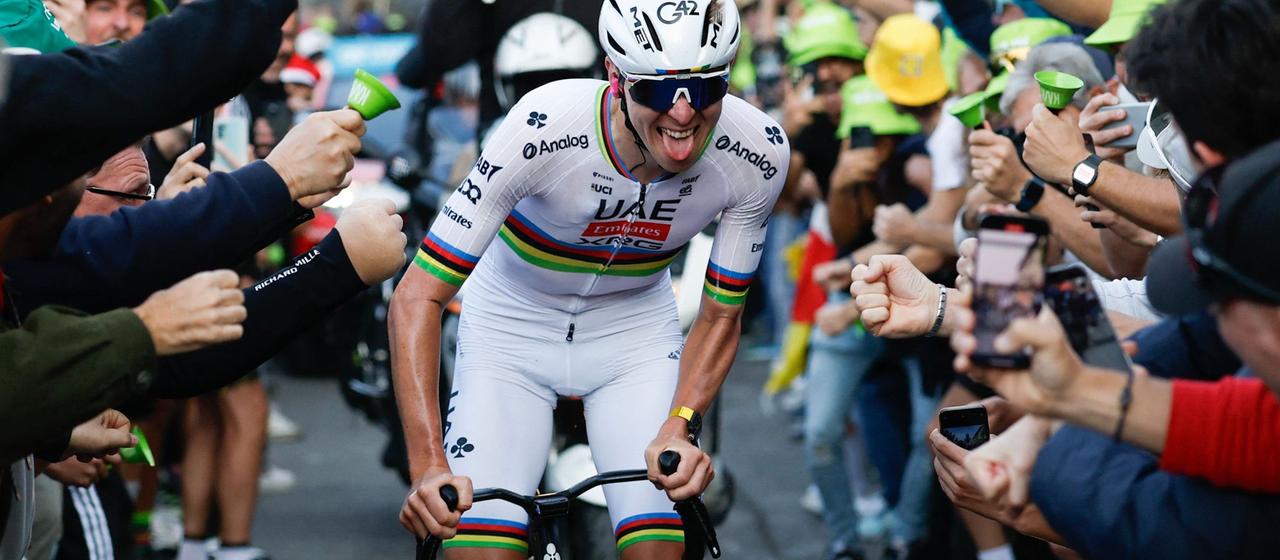 Pogacar bei der Lombardei-Rundfahrt 2025