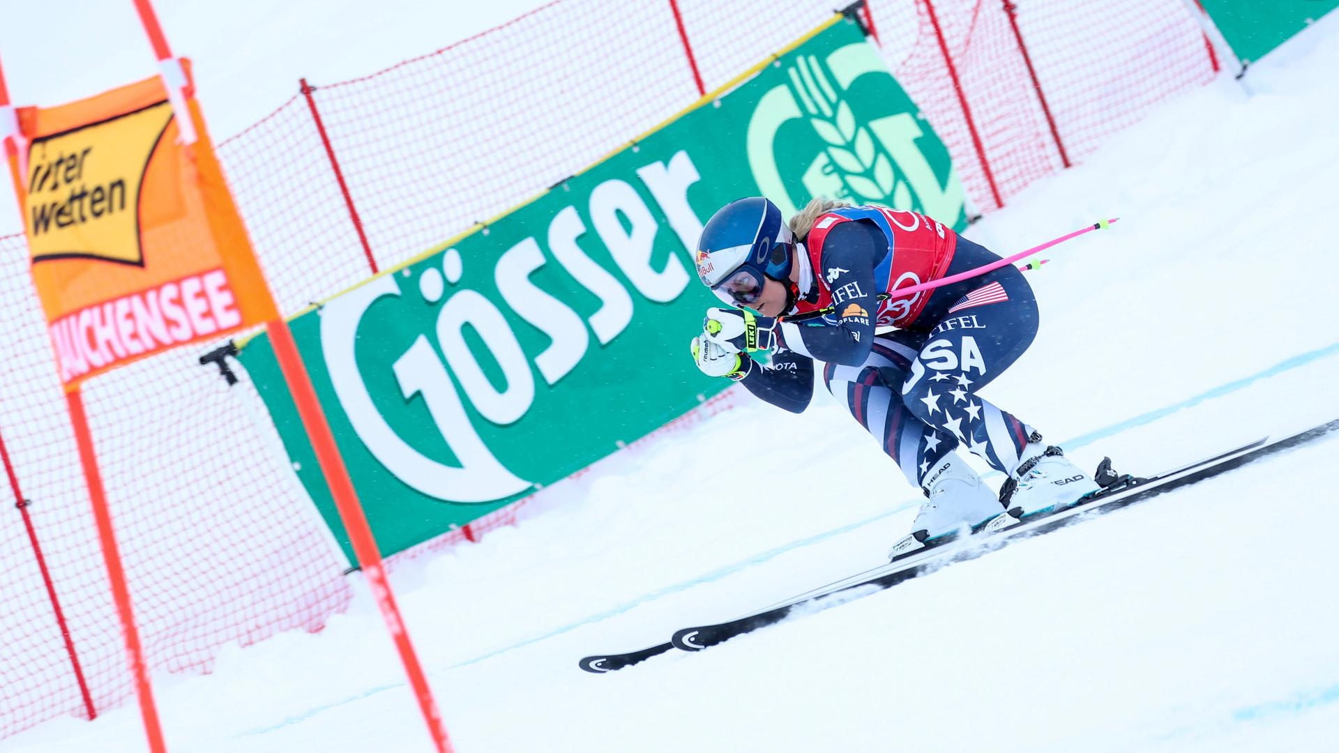 Lindsay Vonn auf der Abfahrt von Zauchensee | imago