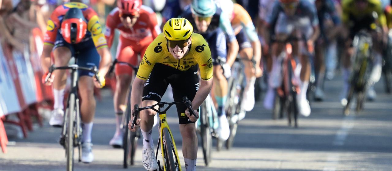 Matthew Brennan kurz vor dem Ziel der 2. Etappe