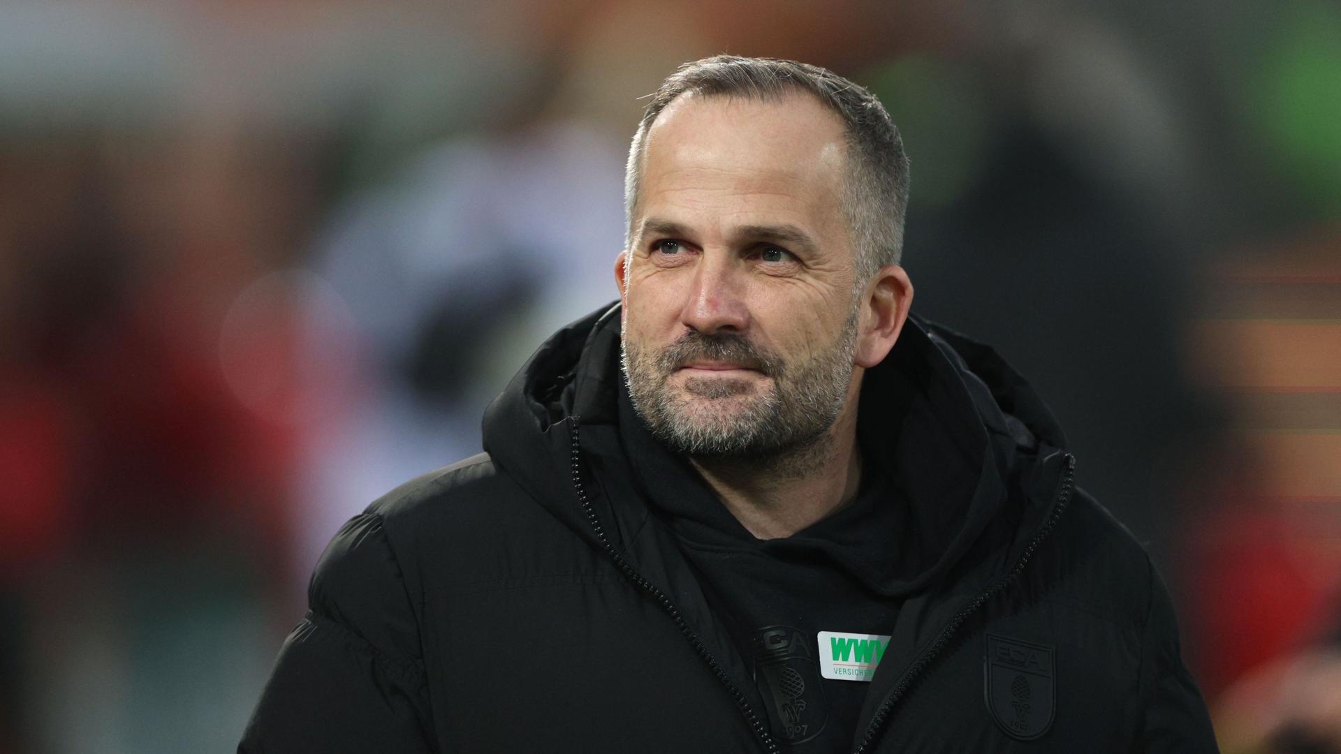Augsburg-Trainer Manuel Baum beim Bundesliga-Spiel gegen Freiburg | Getty Images