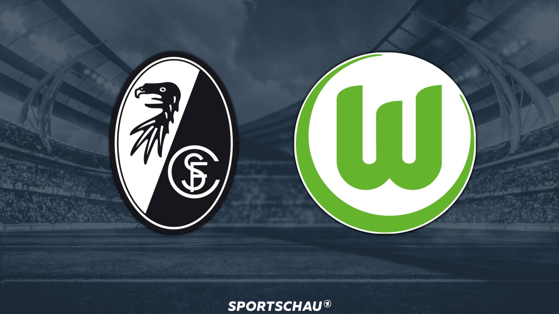Logo SC Freiburg gegen VfL Wolfsburg | ARD