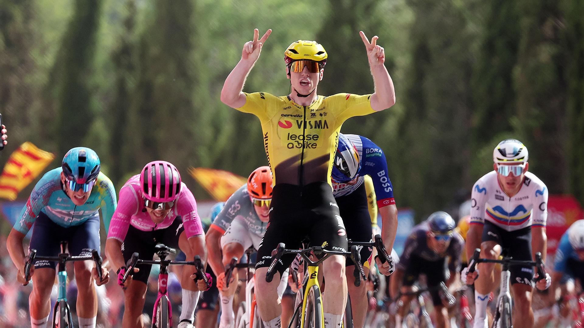 Vuelta à Espana: Matthew Brennan sprintet zum zweiten Tagessieg