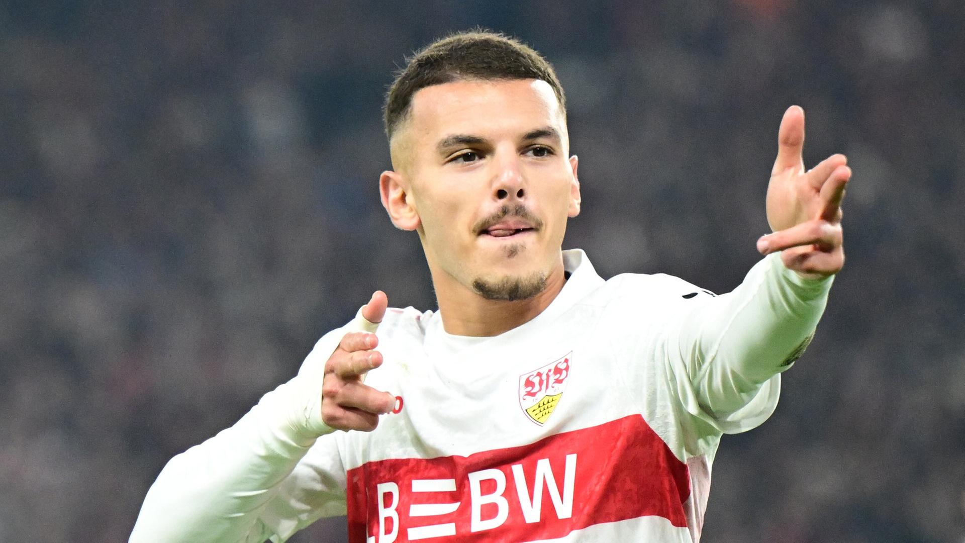 Badredine Bouanani vom VfB Stuttgart | dpa Bildfunk, picture alliance/dpa | Bernd Weißbrod