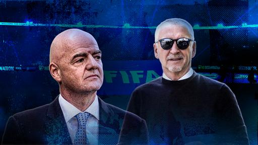 Gianni Infantino (l.), Spielerberater Roger Wittmann