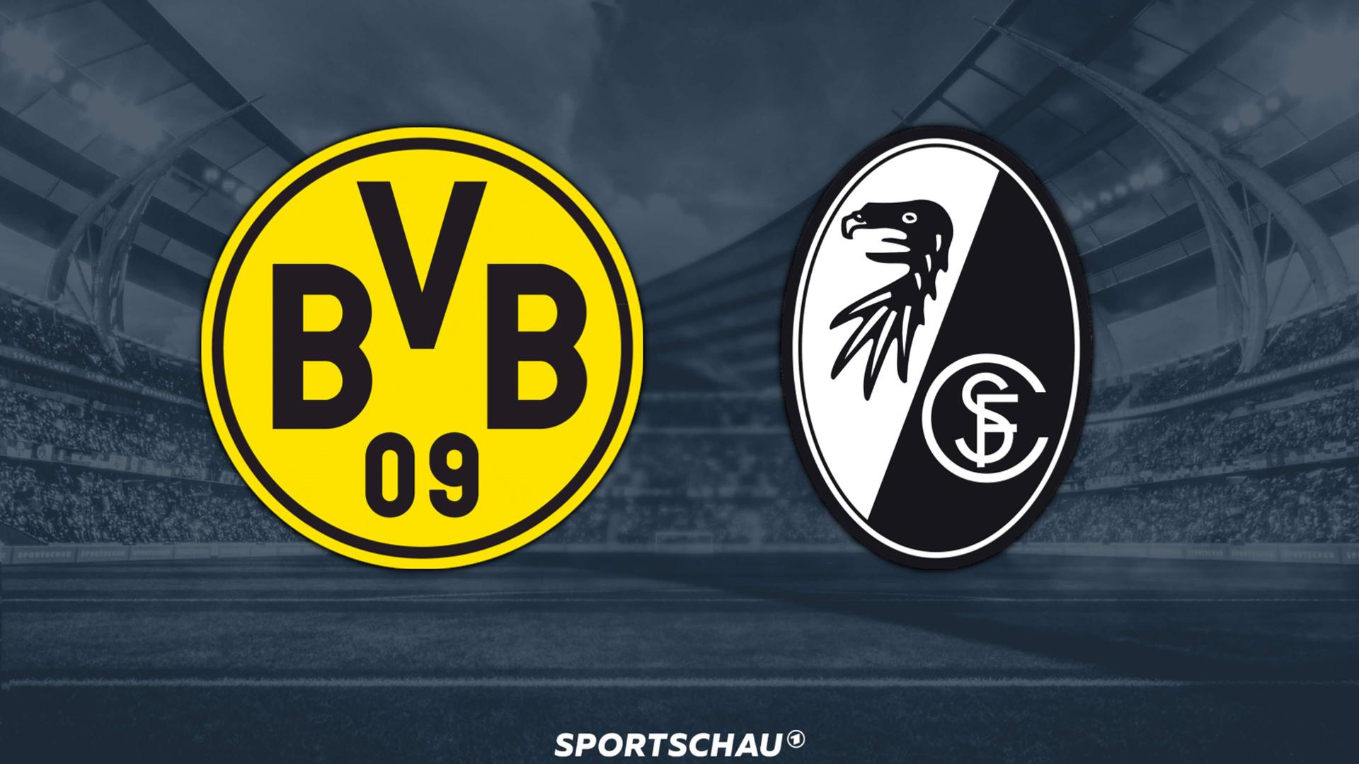 Logo Borussia Dortmund gegen SC Freiburg | ARD