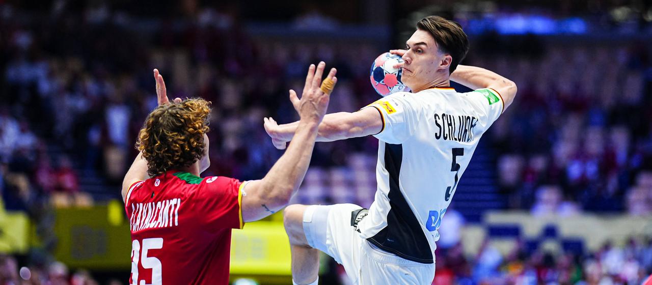 Miro Schluroff im SPiel gegen portugal 